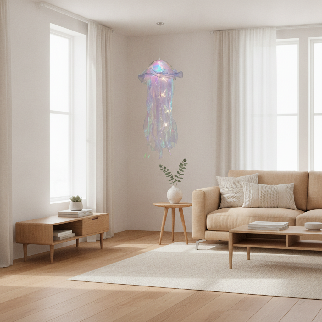 Jellyfish Mood Lamp - Portable LED Atmosphere Night Light Decor