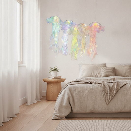 LED Jellyfish Lamp — Color-Changing Mood Night Light for Bedroom & Desk Decor