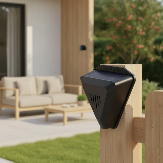 Solar Animal Repeller Outdoor Sonic Bird Deterrent Yard Garden