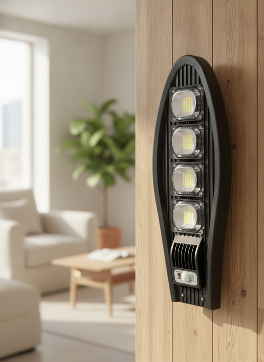 Solar LED Street Light - Bright Outdoor Motion Sensor Wall Lamp
