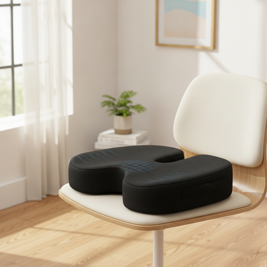 Coccyx Seat Cushion, Memory Foam U-Shaped Chair & Office Seat Pad