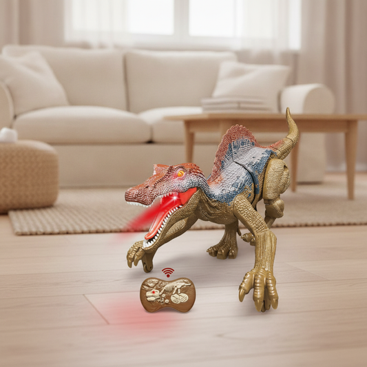 Remote Control Walking Dinosaur Toy with Lights and Roaring Sounds