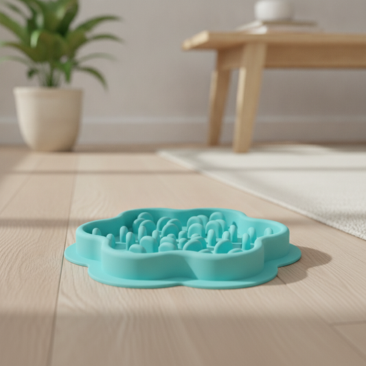 Slow Feeder Dog Bowl - Non-Slip Silicone Maze Mat for Pets