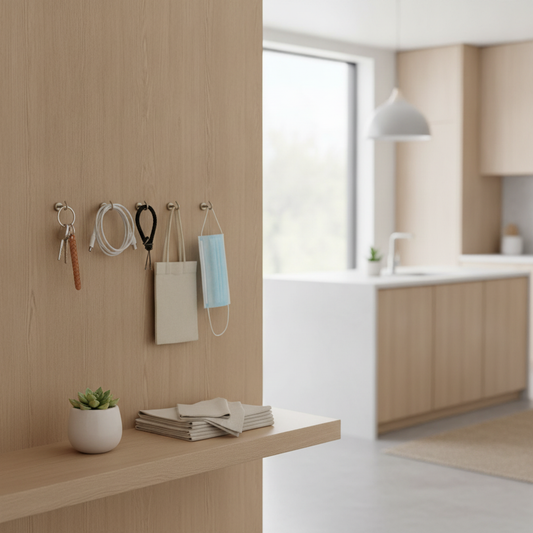 Strong Magnetic Hooks Set of 10 — Heavy Duty Wall Hooks for Home, Kitchen & Bathroom