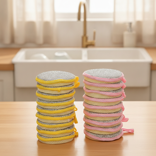Double-Sided Dish Sponges Scrubber Set for Pots & Pans