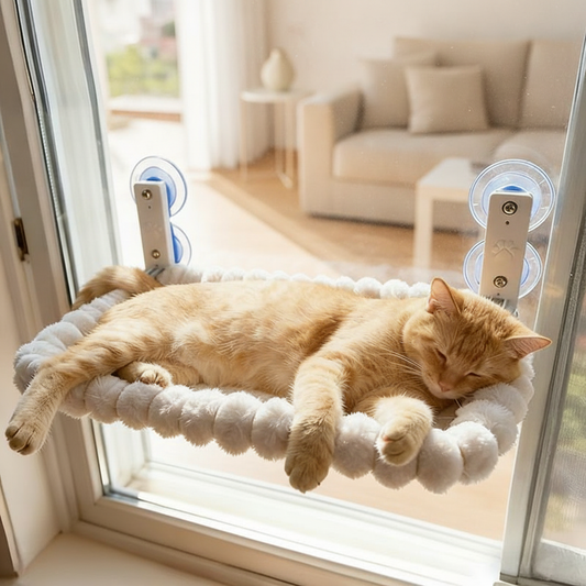 Cat Window Hammock, Suction Cup Perch for Indoor Cats