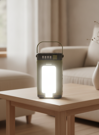 Solar Camping Lantern, Foldable Rechargeable Waterproof Light
