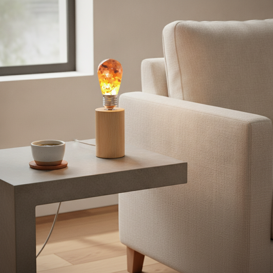 Himalayan Salt LED Bulb — Warm Glow 60W Equivalent Light Bulb for Ambient Lighting