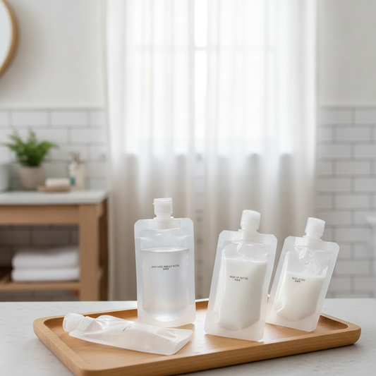 Refillable Travel Squeeze Bottles — 5× Leak-Proof Pouches for Shampoo, Lotion & Toiletries