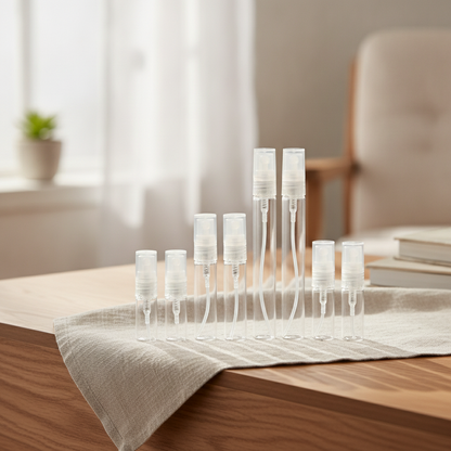 Refillable Mini Travel Perfume Bottles — 8-Piece Empty Atomizer Set for Purse & Carry-On