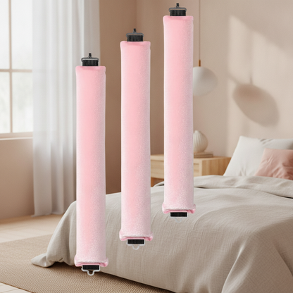 No-Heat Hair Curler Set — Heatless Curling Rod Headband with Clips for Easy Curls