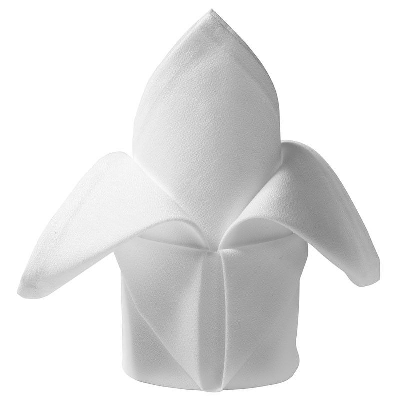 Set of 12 White Dinner Napkins — Restaurant-Grade 45x45cm Linens