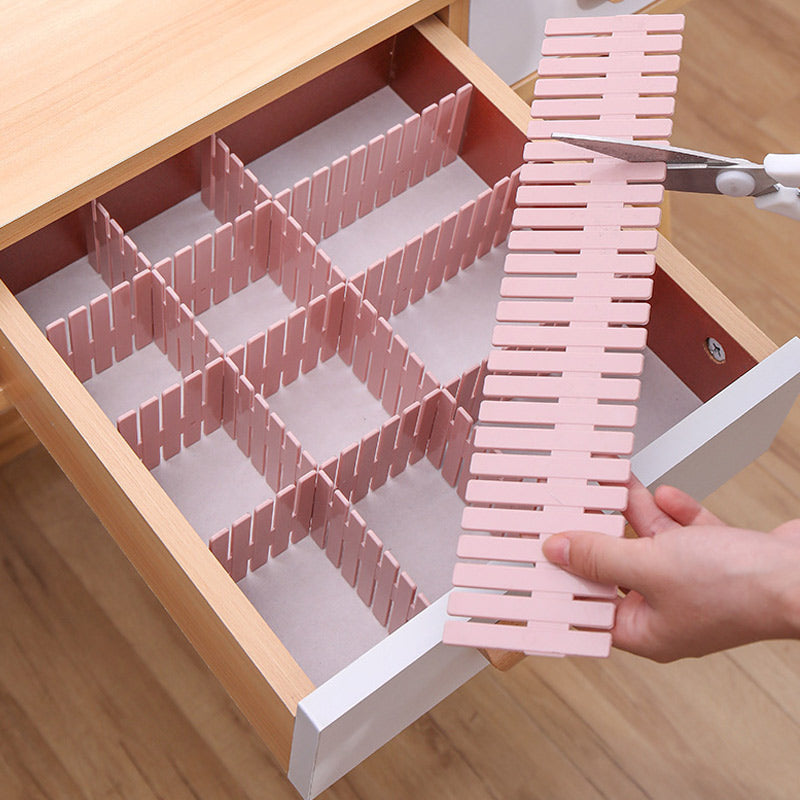 Foldable Mesh Drawer Organizer, Multi-Grid Closet Storage Bin