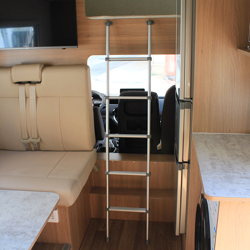 Telescoping Aluminum RV Bunk Ladder, 5-Step Motorhome Bed Ladder