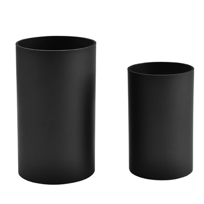 Black Cylinder Utensil Holder, Kitchen Cutlery Storage Caddy