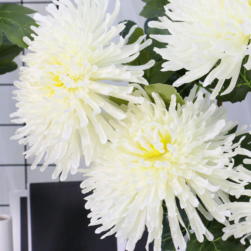 Artificial Spider Chrysanthemum Stem — 73cm Faux Silk Flower