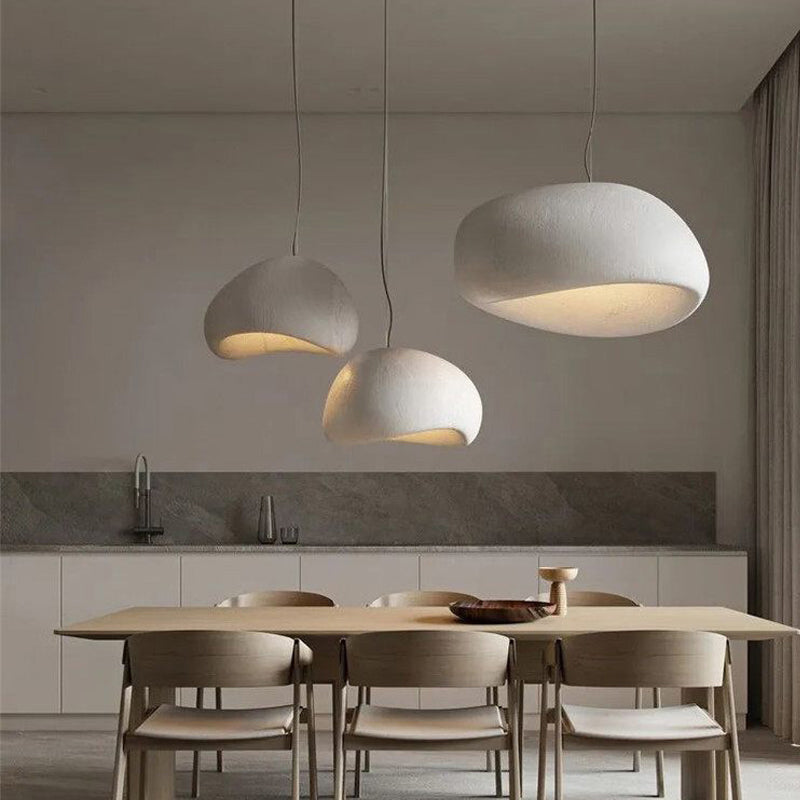 Nordic Wabi-Sabi Pebble Pendant Light for Dining Rooms