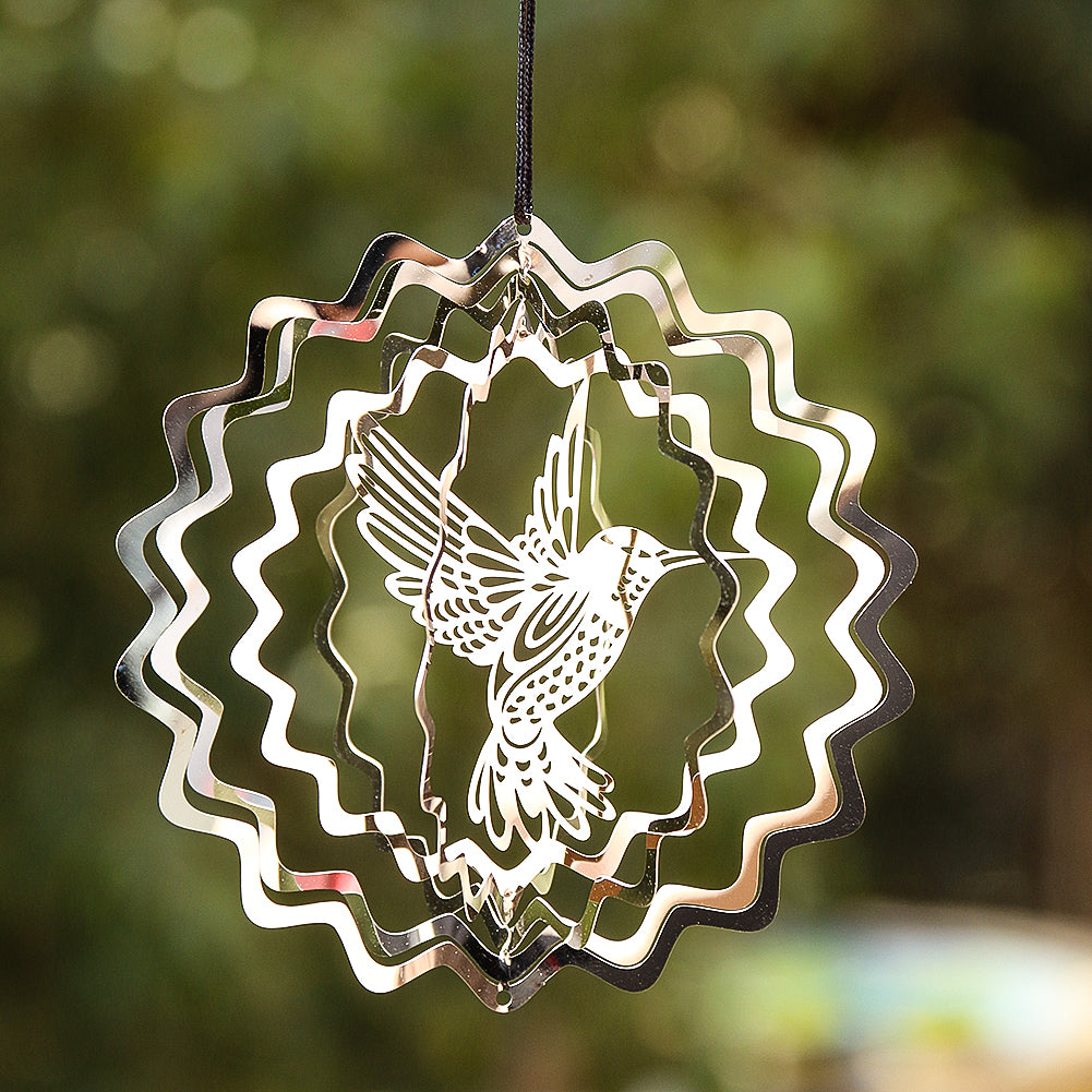 Tree of Life 3D Wind Spinner Rotating Hanging Garden Sun Catcher