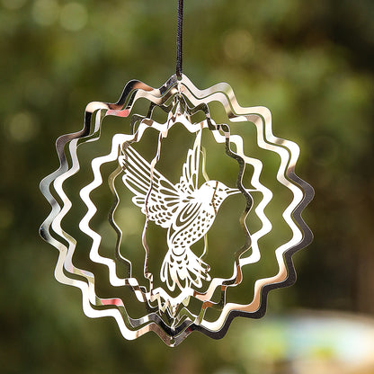 Tree of Life 3D Wind Spinner Rotating Hanging Garden Sun Catcher