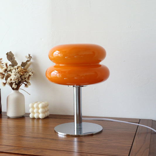 Macaron Glass Table Lamp with Tri-Color Dimming Mood Light