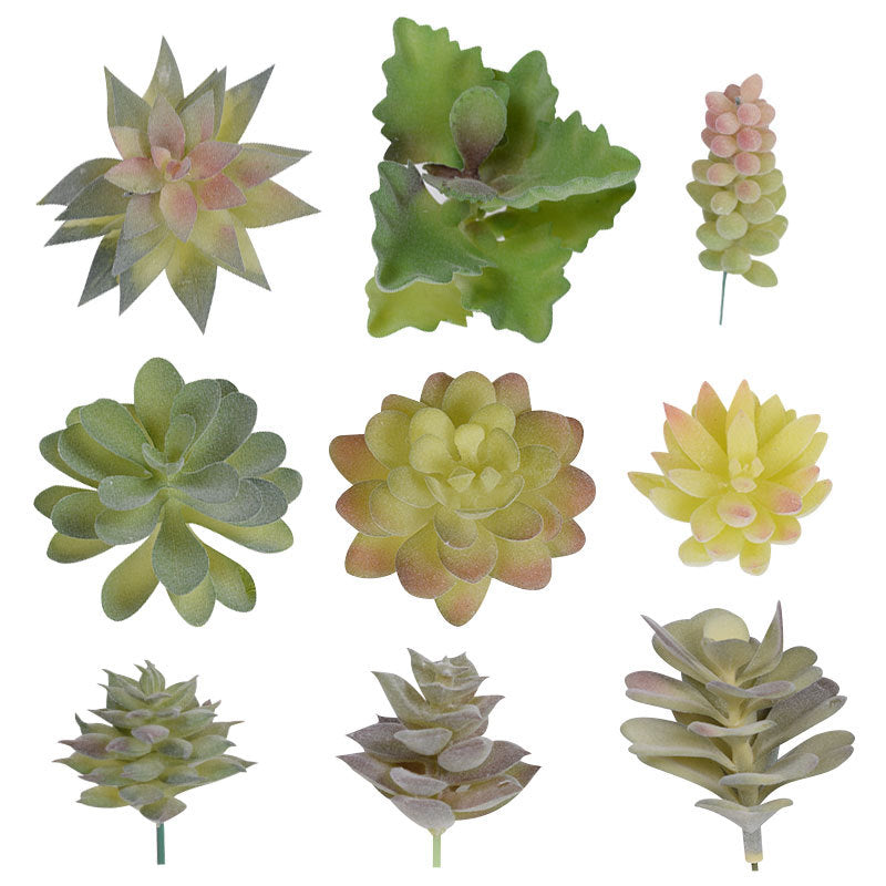 Artificial Succulent Picks - Faux Cactus & Aloe Stems for Decor