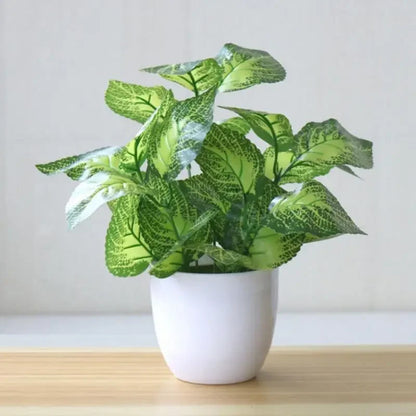 Artificial Potted Foliage Plant - Faux Leafy Greenery Decor