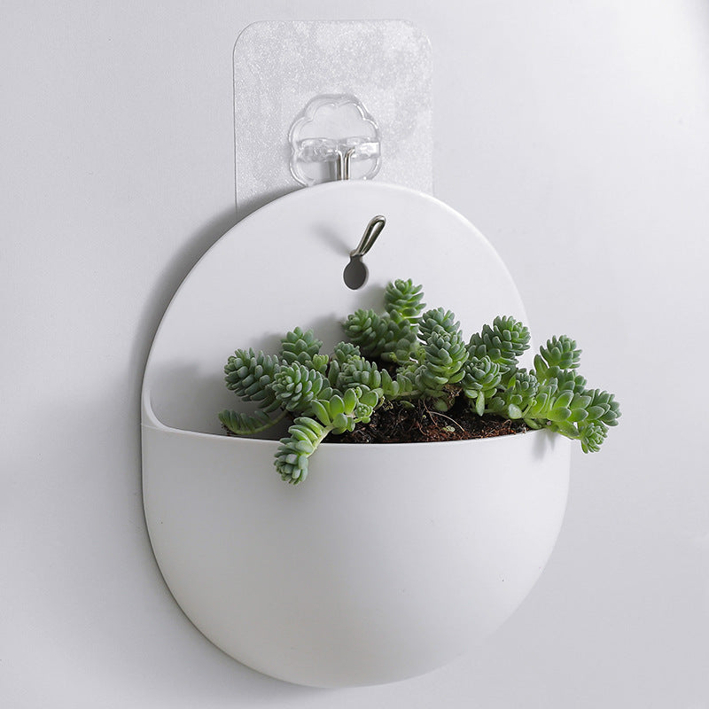 Wall-Mounted Hanging Planter, Half-Round Succulent Flower Pot