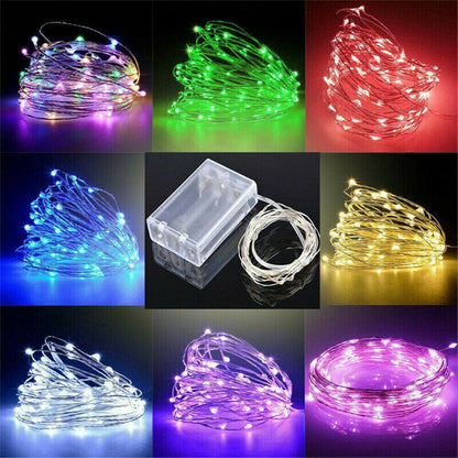 Battery Micro Fairy Lights - Mini LED Copper Wire String Lights