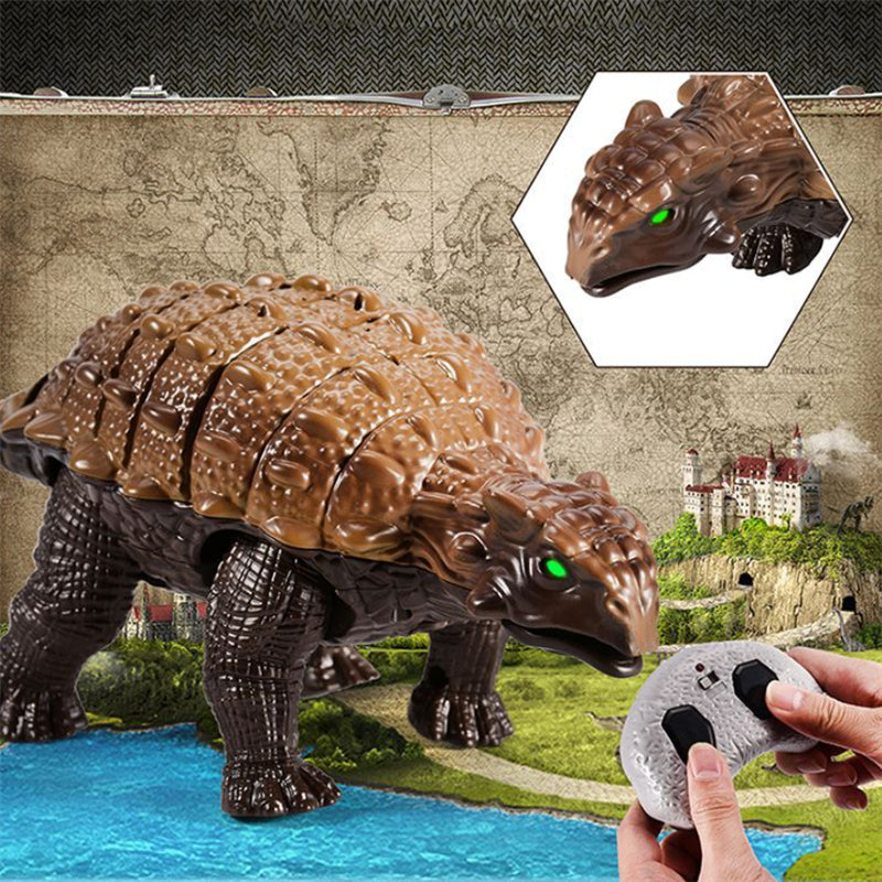 Remote Control Dinosaur Toy Light-Up Walking RC Dino for Kids