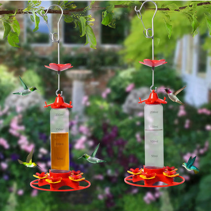 Hanging Hummingbird Feeder Outdoor Garden Nectar Drinker Ant Guard