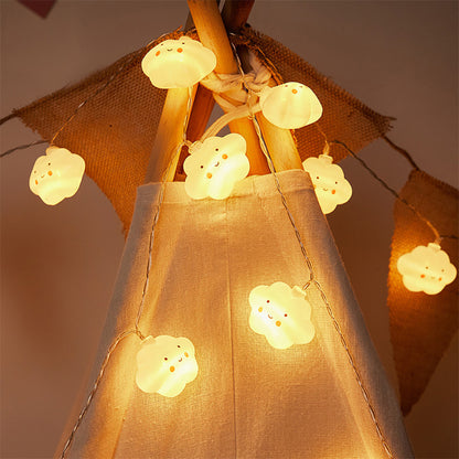 Cloud & Star LED Fairy String Lights, USB Cute Kids Room Night Lights
