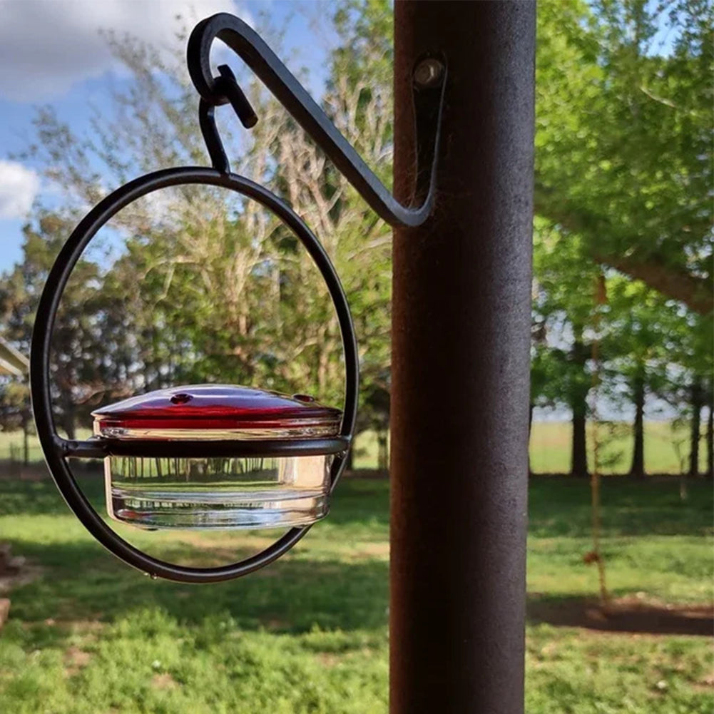 Hanging Hummingbird Feeder - Circular Outdoor Nectar Bird Drinker