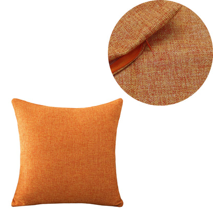 Solid Color Linen Throw Pillow Cover, Sofa Cushion Cover, Many Sizes