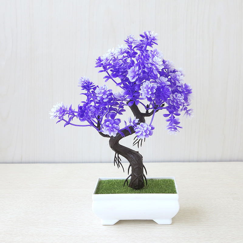 Artificial Bonsai Tree - Faux Potted Plant for Desk & Home Decor