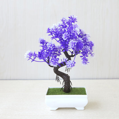 Artificial Bonsai Tree - Faux Potted Plant for Desk & Home Decor