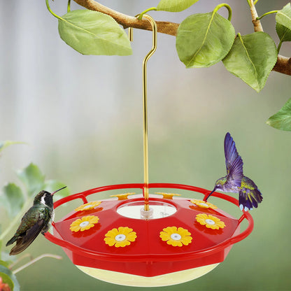 Hummingbird Feeder, 8-Port Hanging Bird Feeder with Built-In Ant Moat