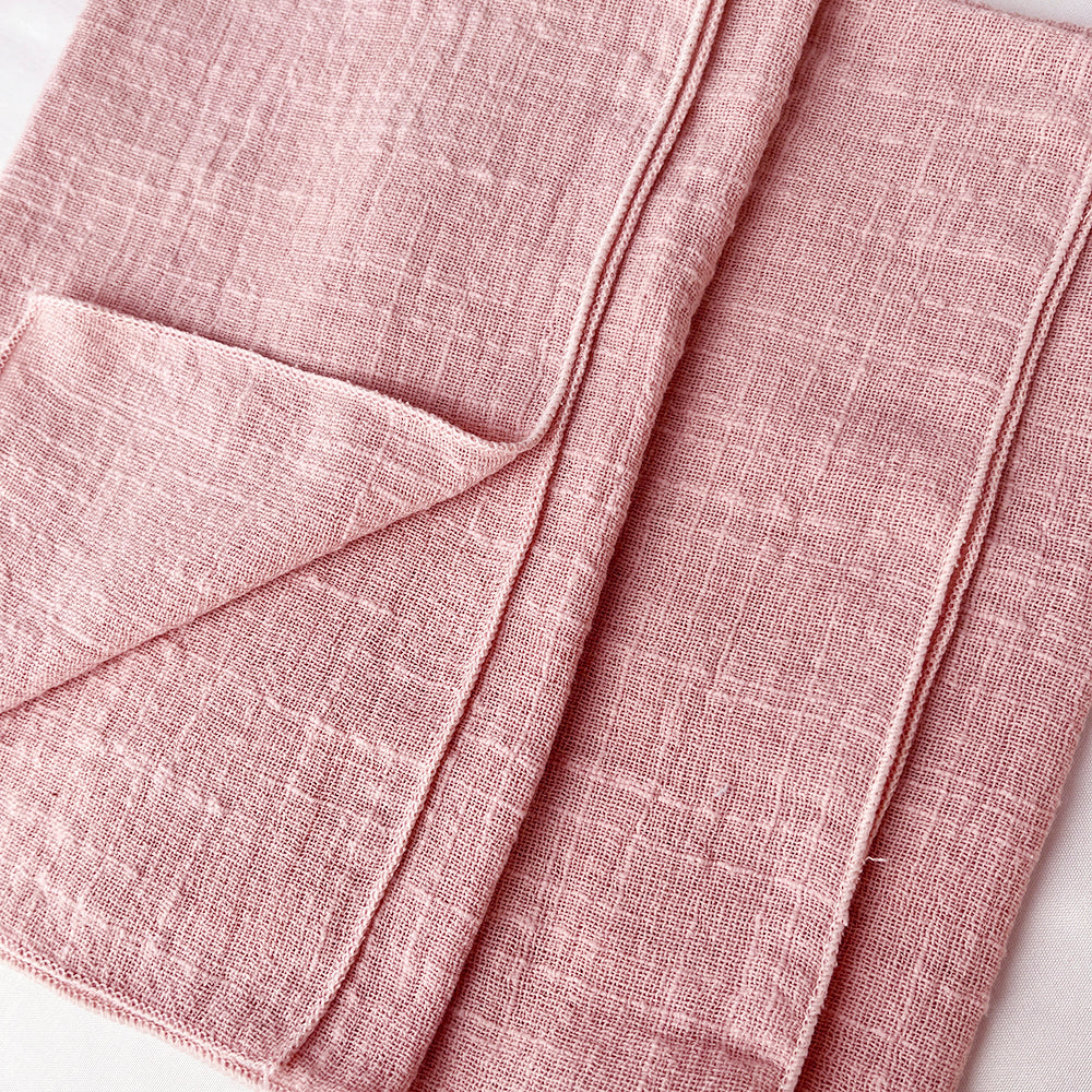 Set of 6 Cotton Gauze Cloth Napkins — Soft Wedding & Dinner Linens