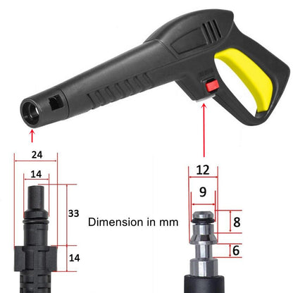 Pressure Washer Spray Gun with Lance and Turbo Nozzle, Replacement Set
