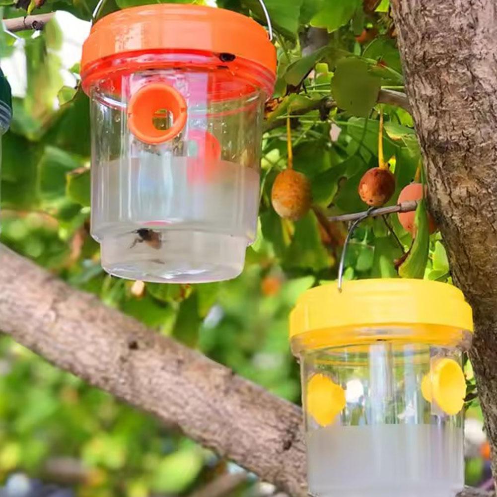 Solar Wasp Trap Outdoor Hanging Bee Trap Reusable Pesticide-Free