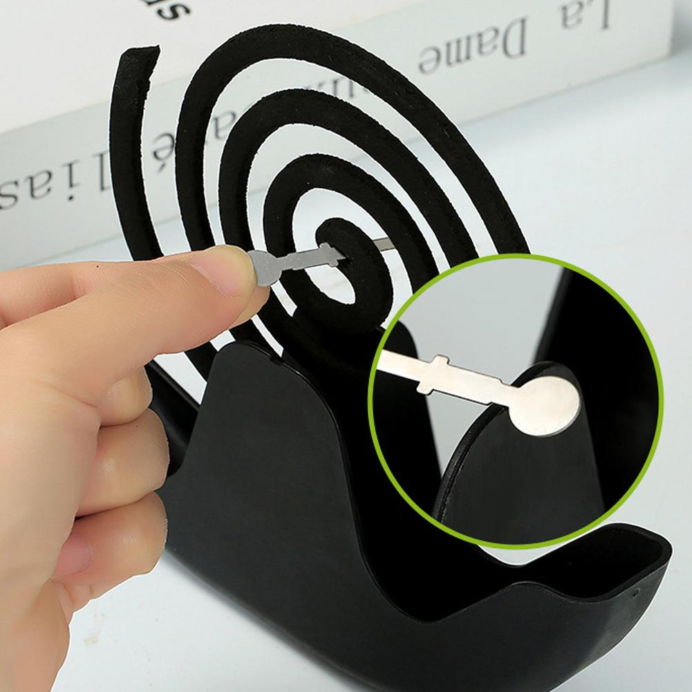 Mosquito Coil Holder Modern Black Incense Coil Burner Stand