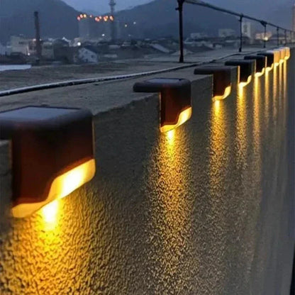 Solar Deck Lights Outdoor Waterproof LED Step and Stair Lights