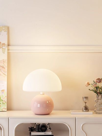 Mushroom Table Lamp - Cute Bedside Night Light with USB Plug