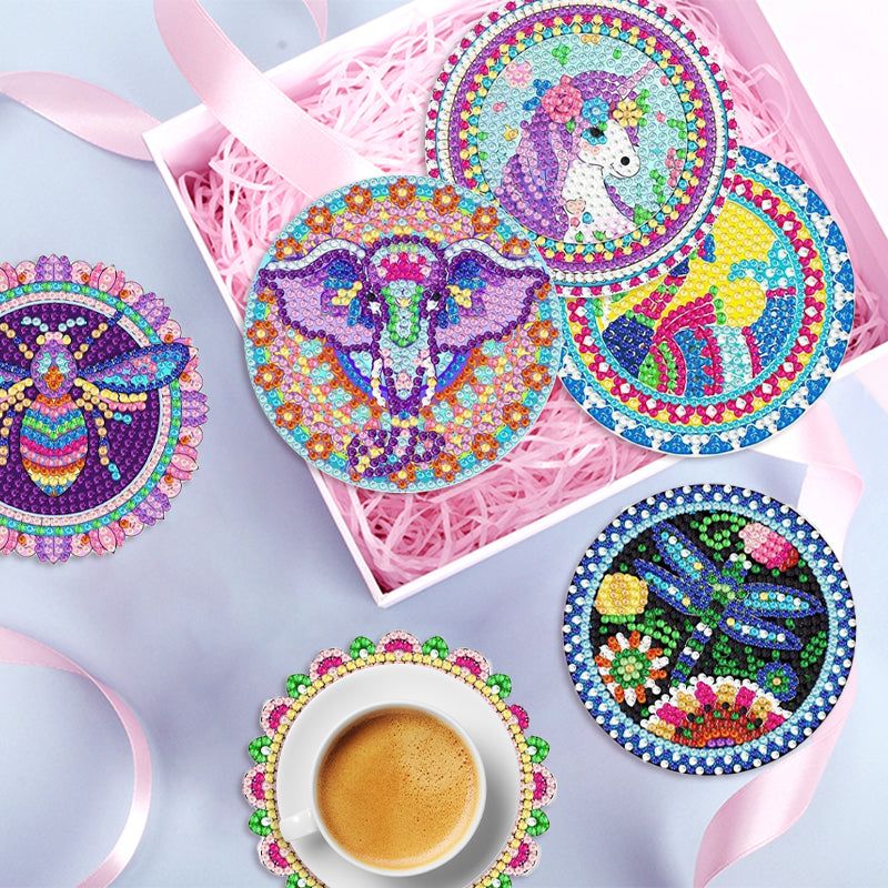DIY Diamond Painting Coasters Kit — Set of 8 Ocean Animal Coasters