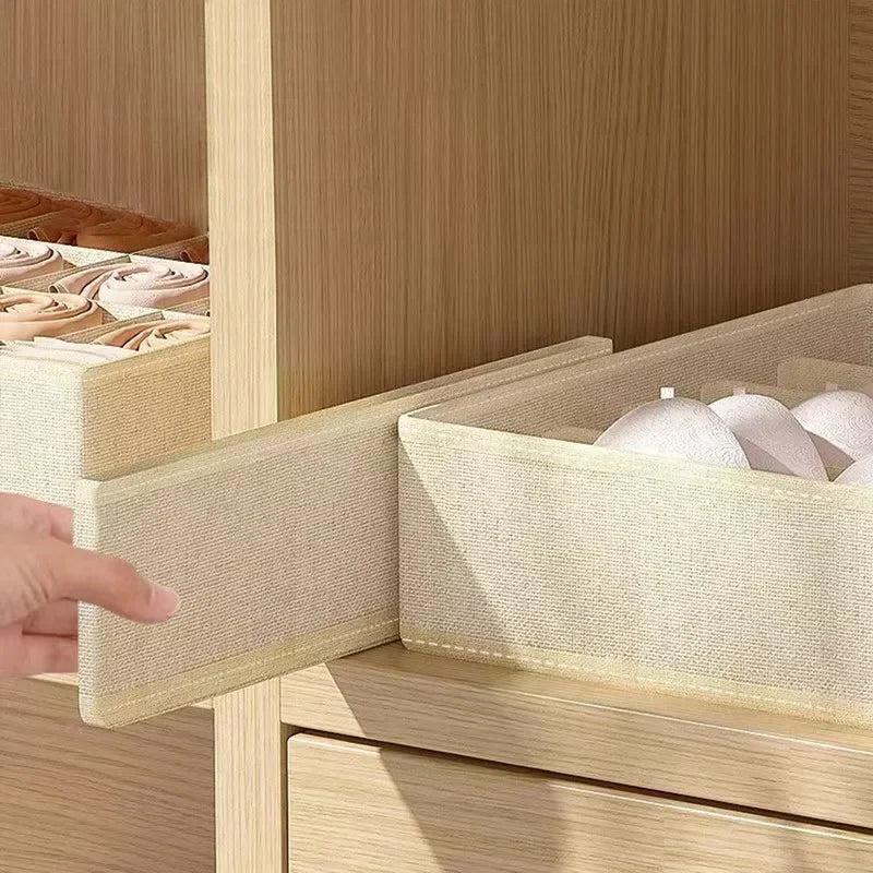Foldable Drawer Organizer Bins, Bra & Underwear Storage Dividers
