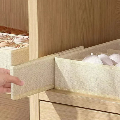 Foldable Drawer Organizer Bins, Bra & Underwear Storage Dividers