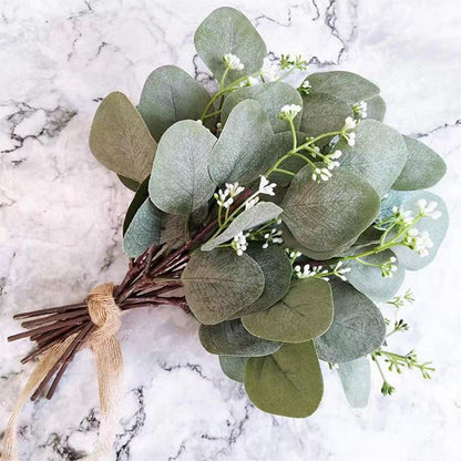 Artificial Seeded Eucalyptus Leaves — Faux Greenery Stems