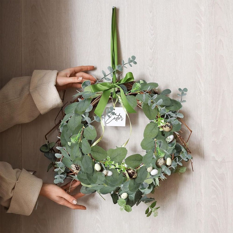 Artificial Seeded Eucalyptus Leaves — Faux Greenery Stems