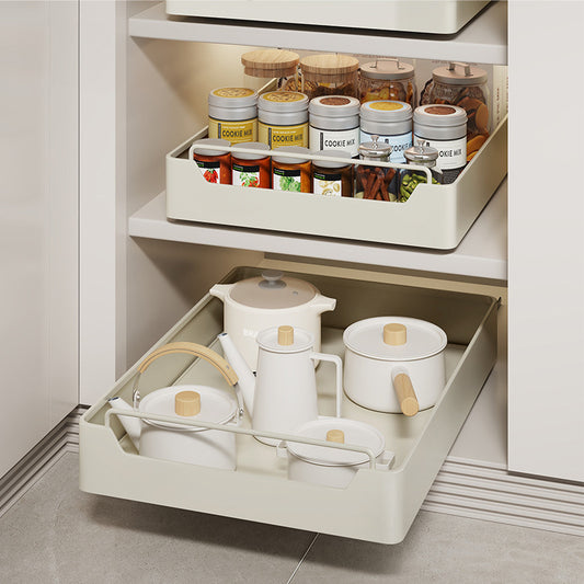 Pull-Out Cabinet Organizer with Slide Rails, Kitchen Storage