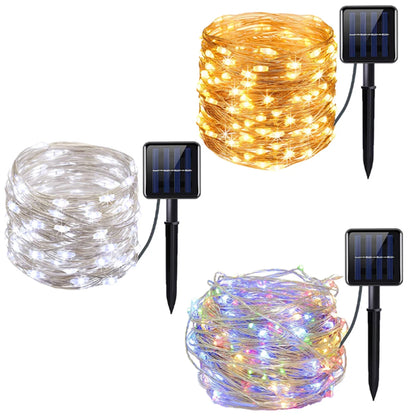 Solar String Fairy Lights — Outdoor Waterproof LED Garden Path Lights for Patio & Yard