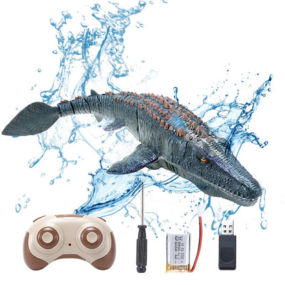 Remote Control Swimming Dinosaur Toy - Rechargeable RC Water Pool Toy